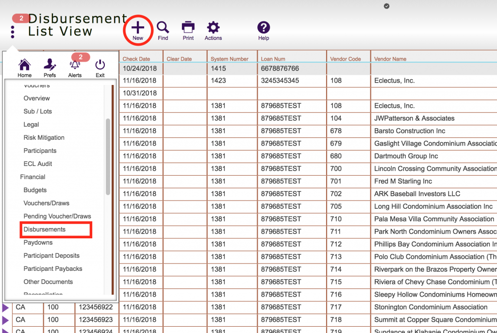 New Disbursement - 1