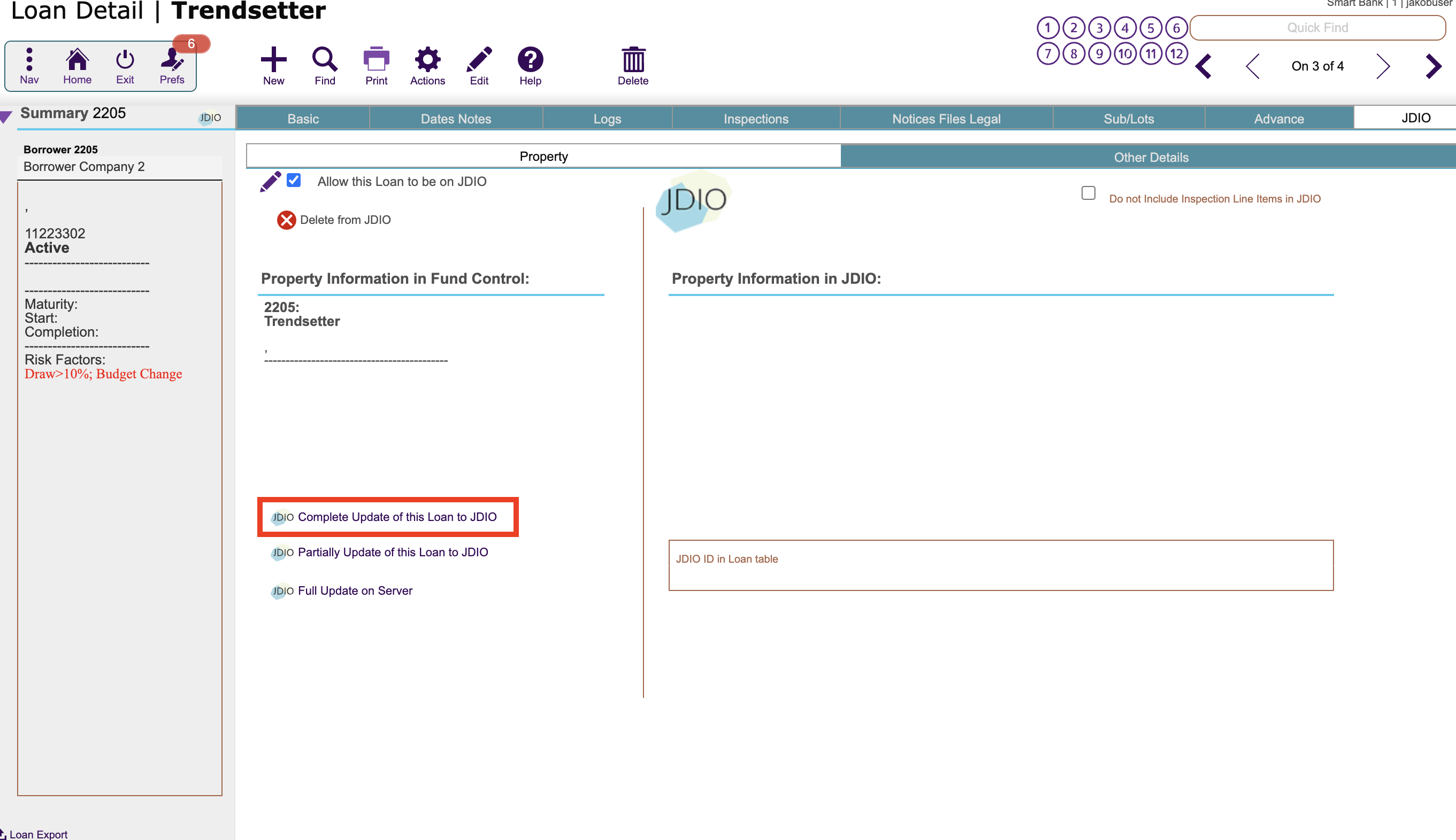Uploading/Adding a Loan/Project to JDIO - ECL Help Desk