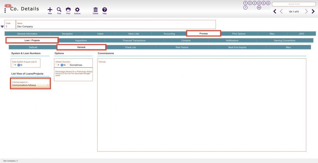 Project Color Coding Based on Communication Log Followup Dates ECL