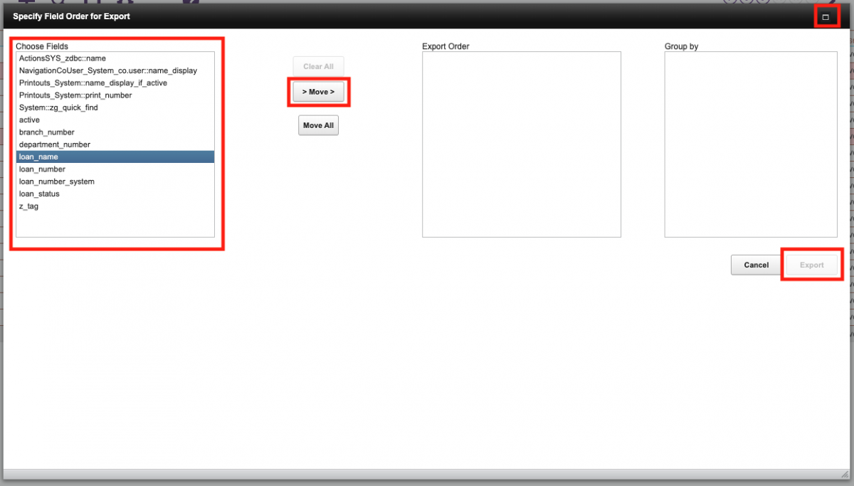 Using Records Export Command - ECL Help Desk